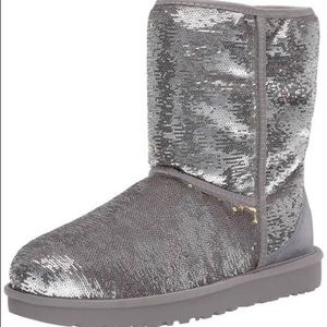 Silver Sequin Uggs